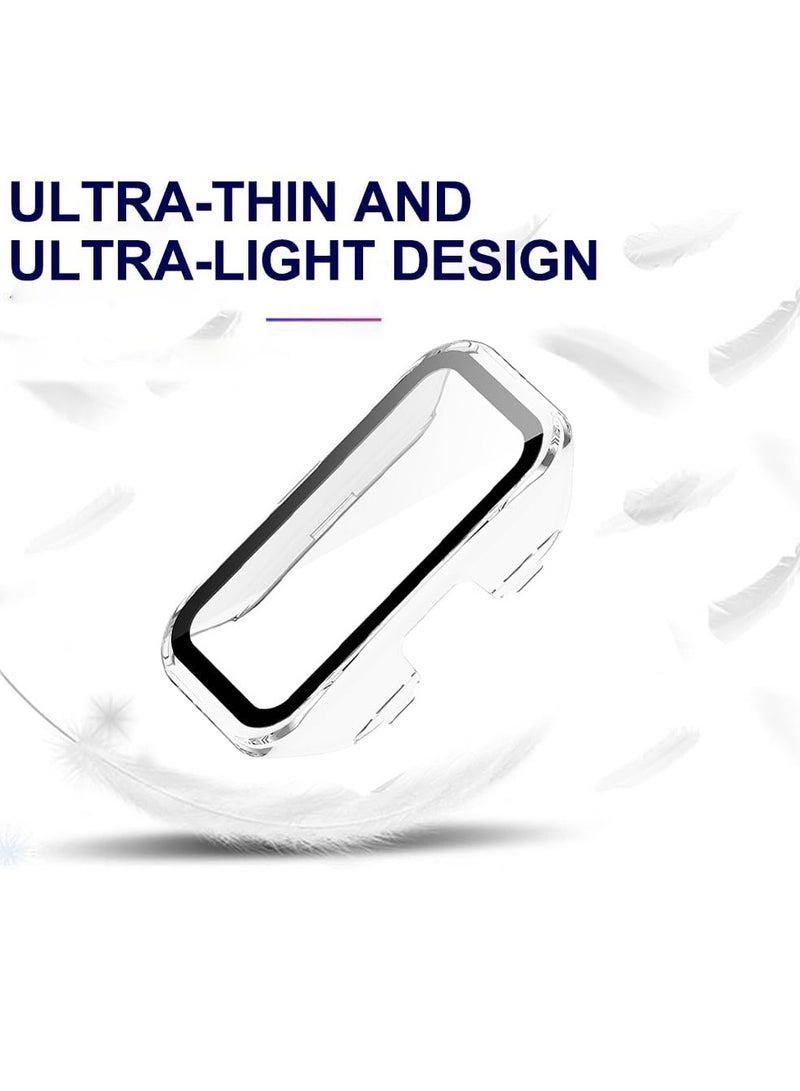 GNAFOTU 2-Pack TPU Screen Protector Cases for Huawei Band 8 and Band 9, Soft Bumper Frame Cover, Clear and Black Options, All-Around Protection  - Image 3