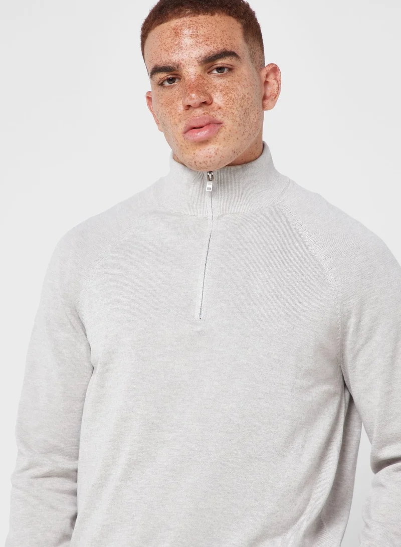 Mango Man Essential Zip Through Sweater