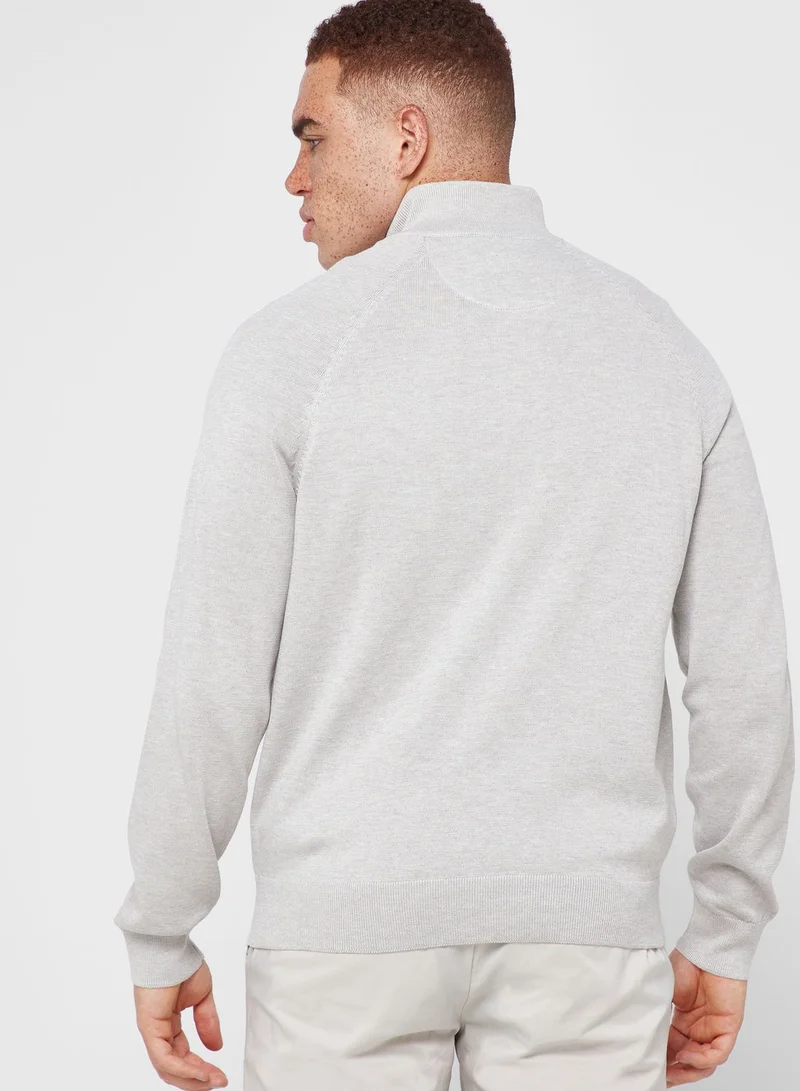 Mango Man Essential Zip Through Sweater