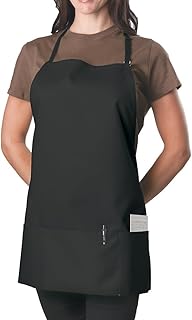 KNG KNG 6 Pack - Black Adjustable Bib Apron - 3 Pocket  - Image 1