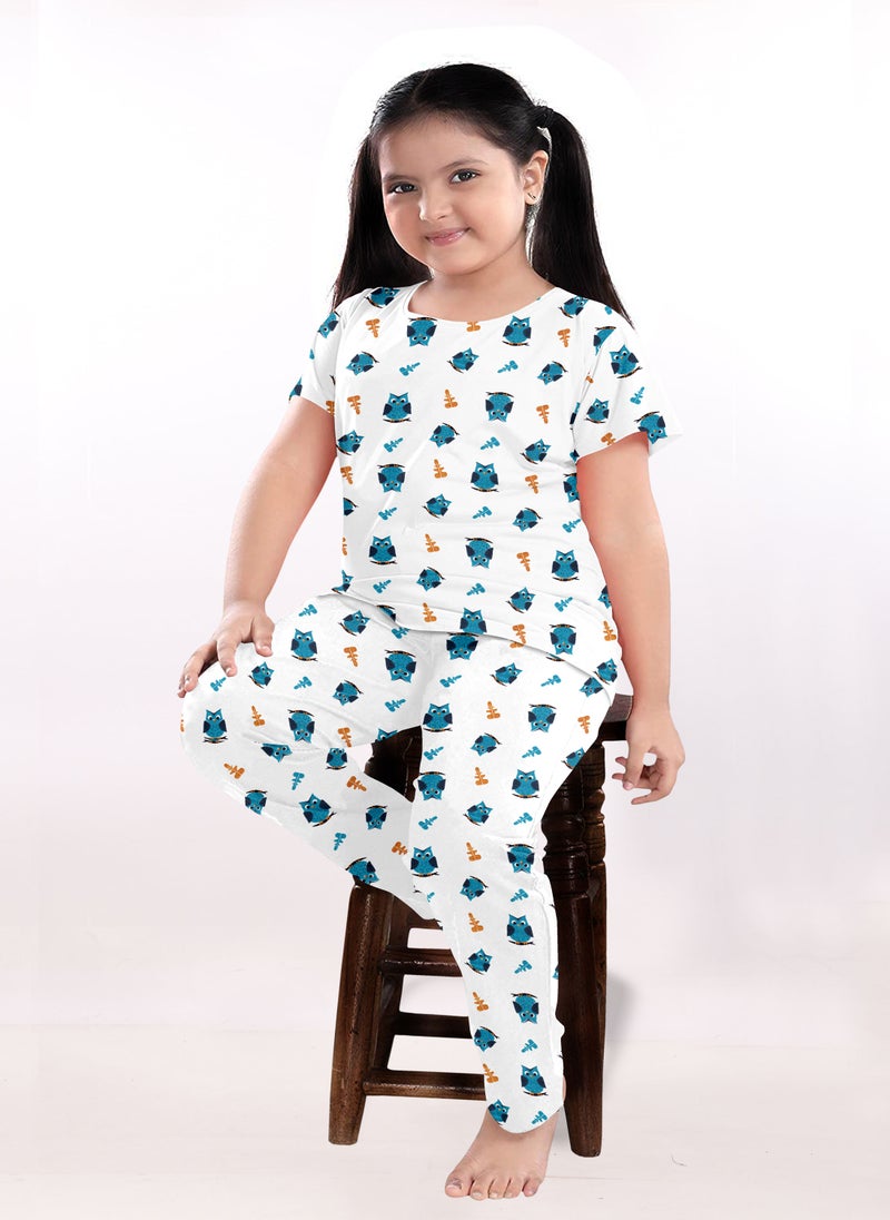 LAUREN Smith Kid's 100% Cotton 2 Piece Printed Nightwear Pyjama Set  - Image 3