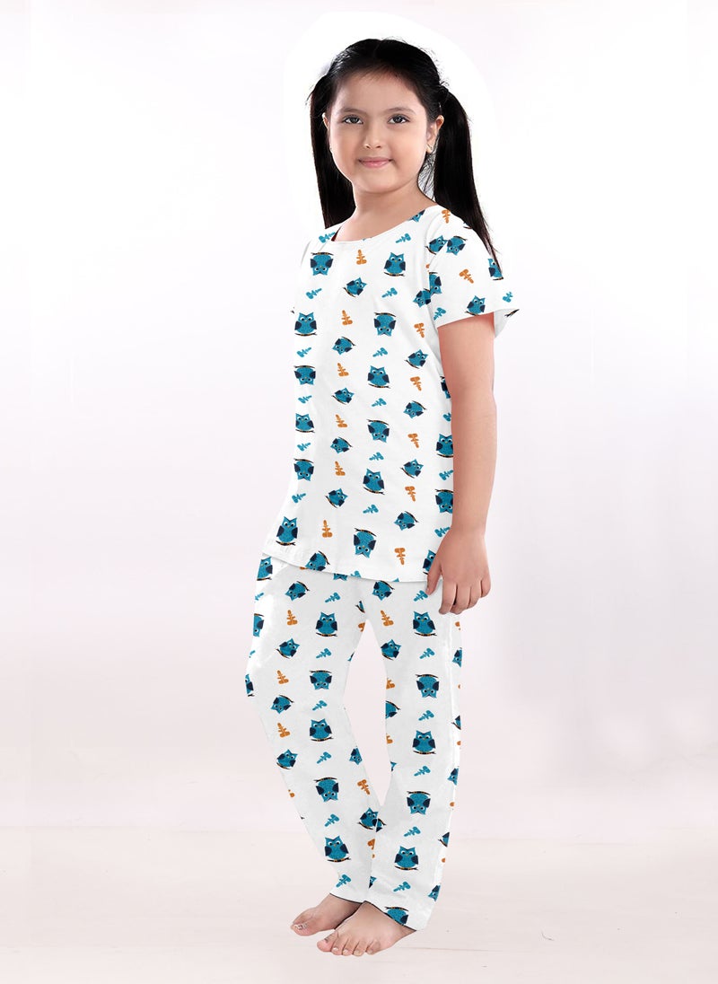 LAUREN Smith Kid's 100% Cotton 2 Piece Printed Nightwear Pyjama Set  - Image 2