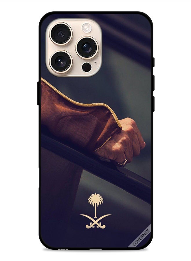 Covernex Apple iPhone 16 Pro Protective Case Cover Hand & Saudi Arabia National Sign - Image 1