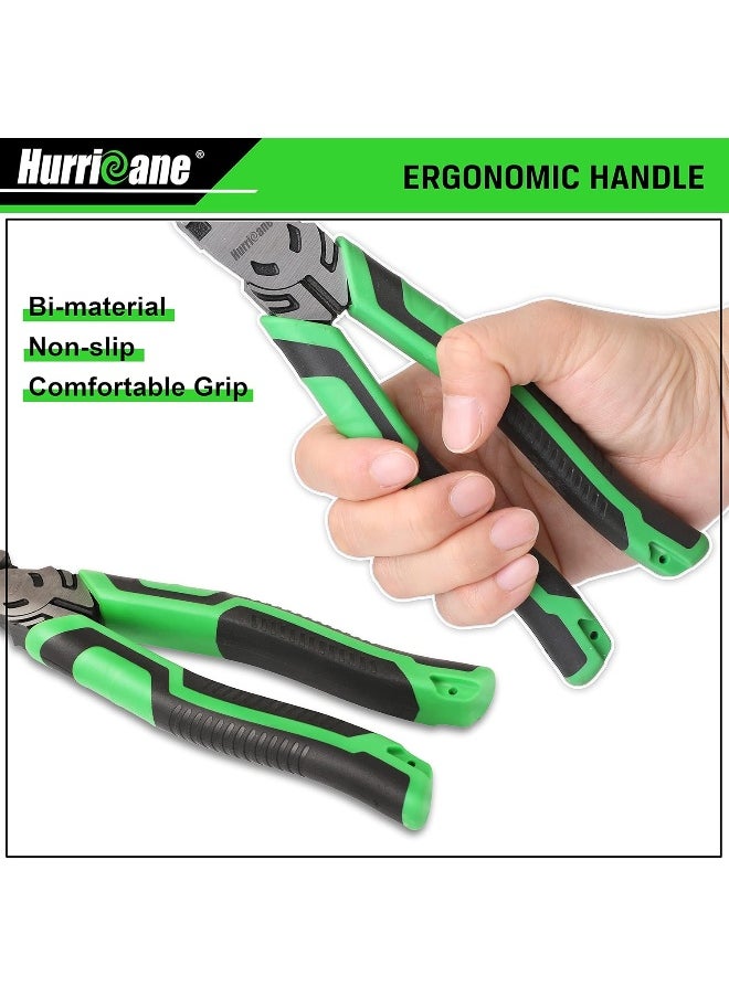 Hurricane HURRICANE 3 Pieces Pliers Set, Heavy-duty Pliers Set, with 8 Inch Linesman pliers, 8 Inch Needle Nose pliers and 6 Inch Diagonal Cutting pliers for Basic Repair  - Image 3