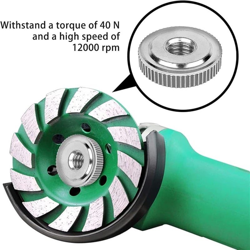 M14 Angle Grinder Quick Release Nut Clamp Lock Plate Chuck Tool Set 2 Pieces - Image 4