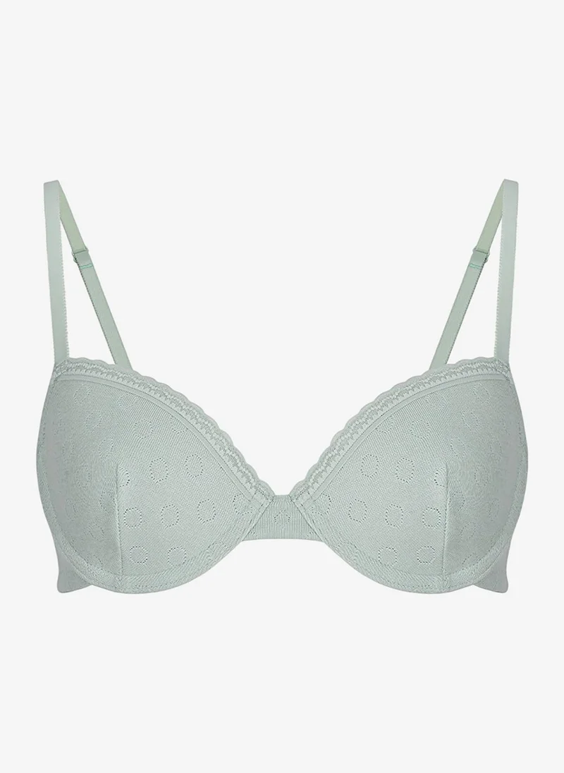 بنتي Women Daylift Pointel Light Green Lifting Wired Bra