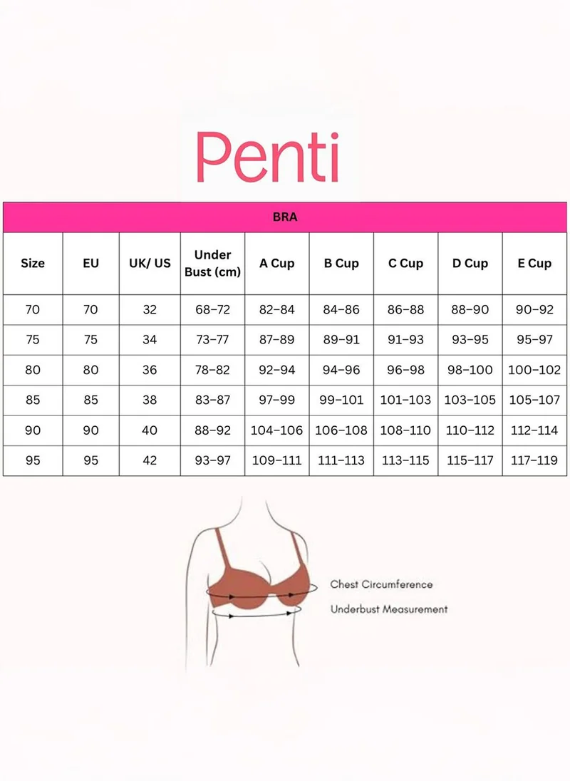 بنتي Women Daylift Pointel Light Green Lifting Wired Bra