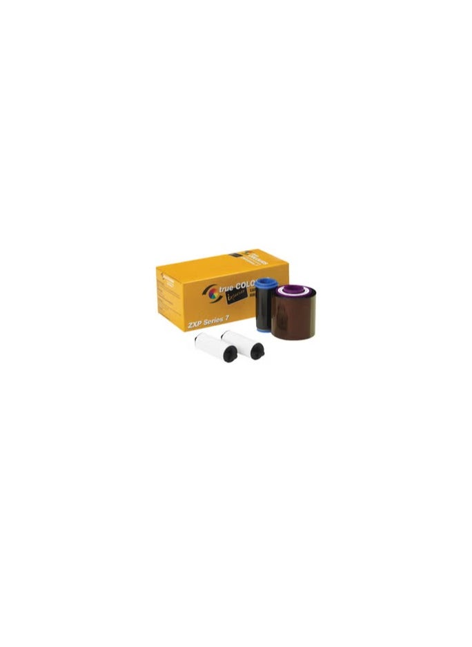 ZEBRA 800077-740 Ribbon, ZXP7 Color Ribbon, YMCKO Ribbon for Zebra ZXP Series 3 ZXP7 Card Printers, 250 Images  - Image 1