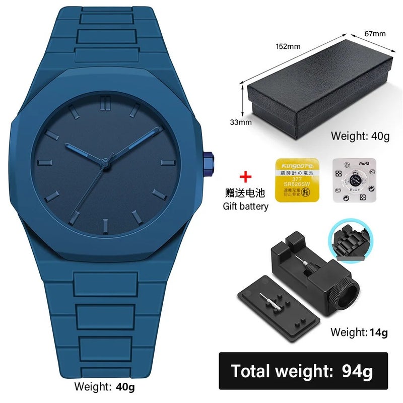 Y&D Luxury Men's Quartz Watch Square Glass Casual Black Classic Arabic Numbers Business Fashion Reloj Hombre Wristwatches - Image 1