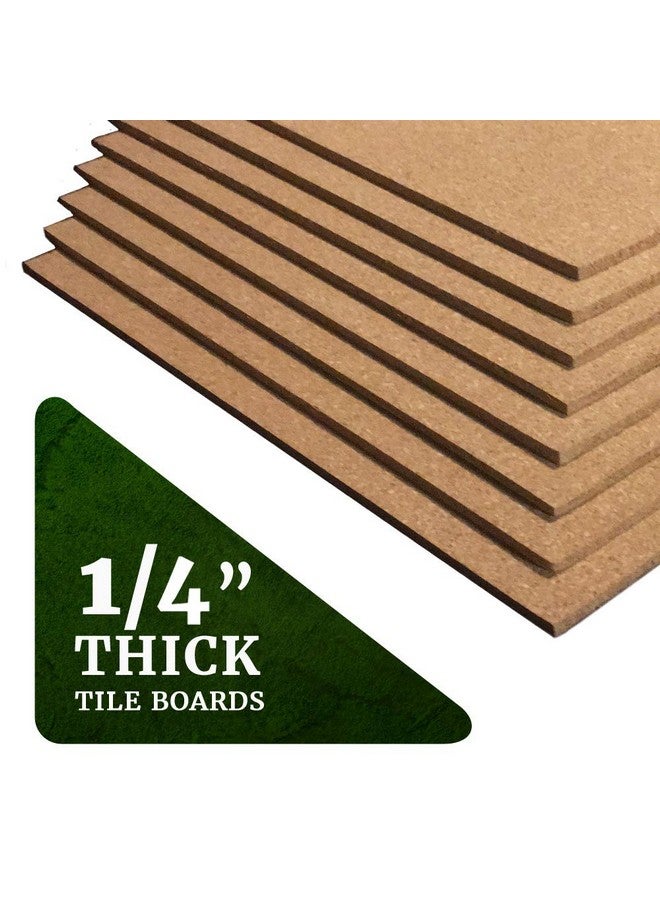 Classic Mules Cork Board Tiles 8 Pack Square 12 X 12 1/4 Thick Cork Tiles Premium Natural Cork For Bulletin Board Display Or Mini Wall 72 Self Adhesive Squares Included - Image 3