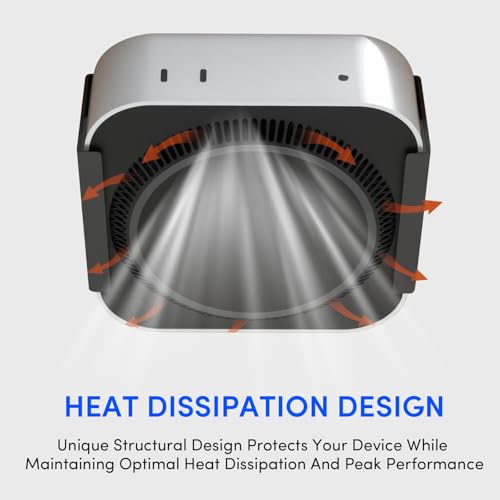 ATMTV All Metal Mac mini M4 Stand- Secure Under Desk Mount for 2024 Mac mini M4/M4 Pro,VESA & Wall Mount Compatible,Space-Saving Design,Mac mini M4 Mount, Accessories for Mac mini - Image 3