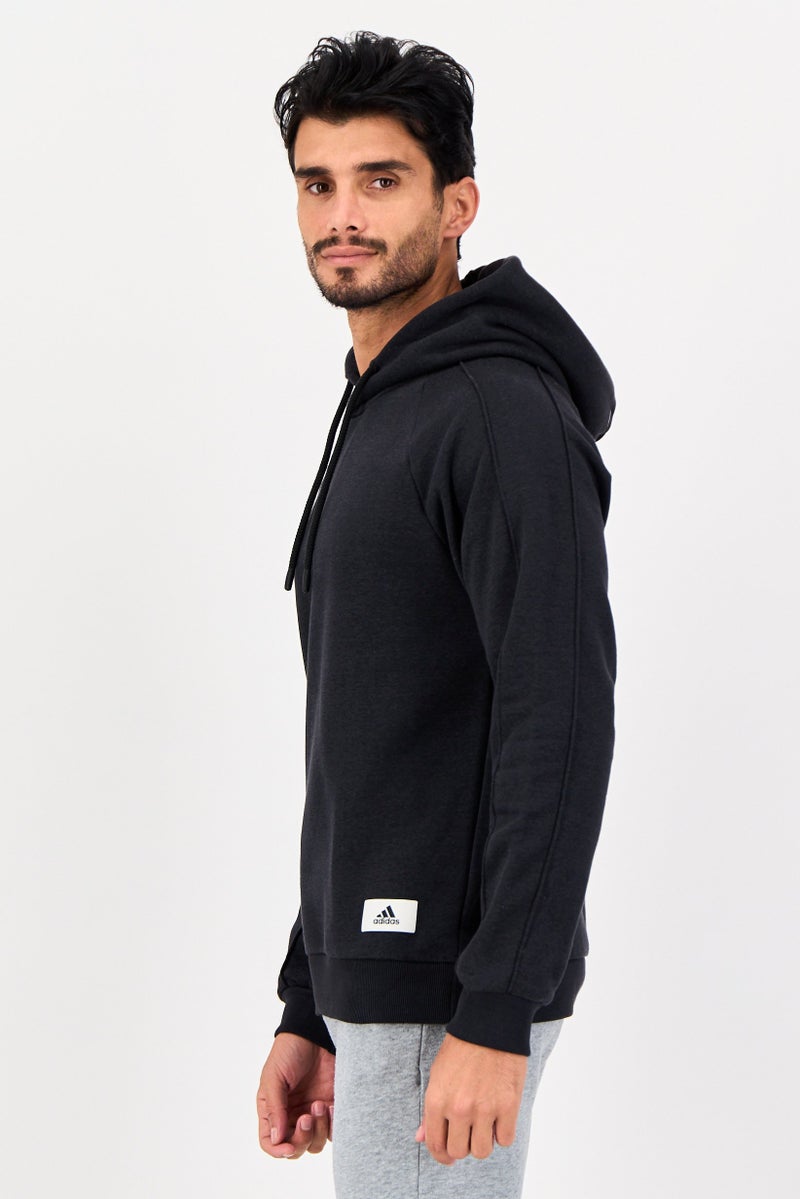Adidas Men Sportswear Fit Long Sleeve Outdoor Hoodie, Black - Image 2
