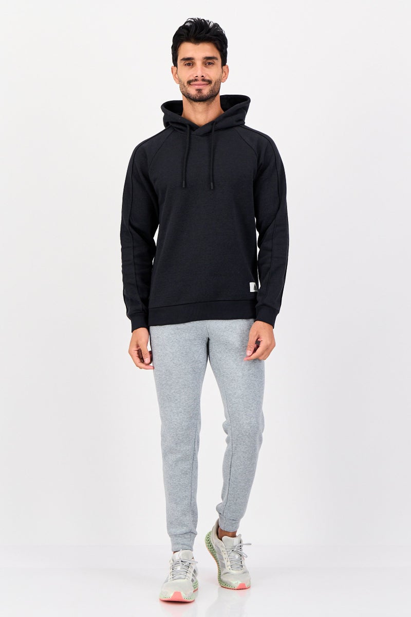 Adidas Men Sportswear Fit Long Sleeve Outdoor Hoodie, Black - Image 4