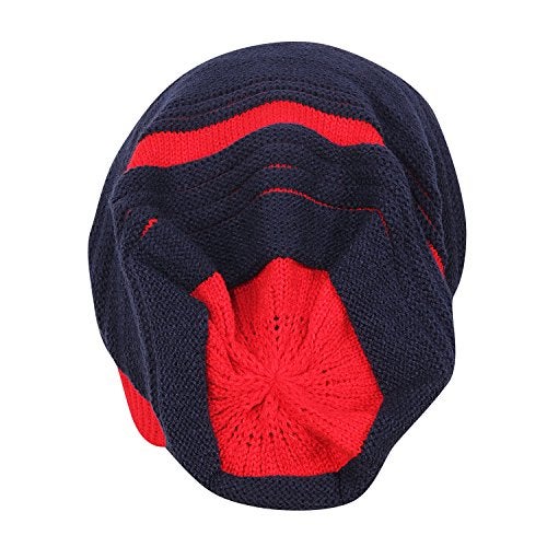 FabSeasons Unisex Red Acrylic Woolen Slouchy Beanie and Skull Cap for Winters - Image 4