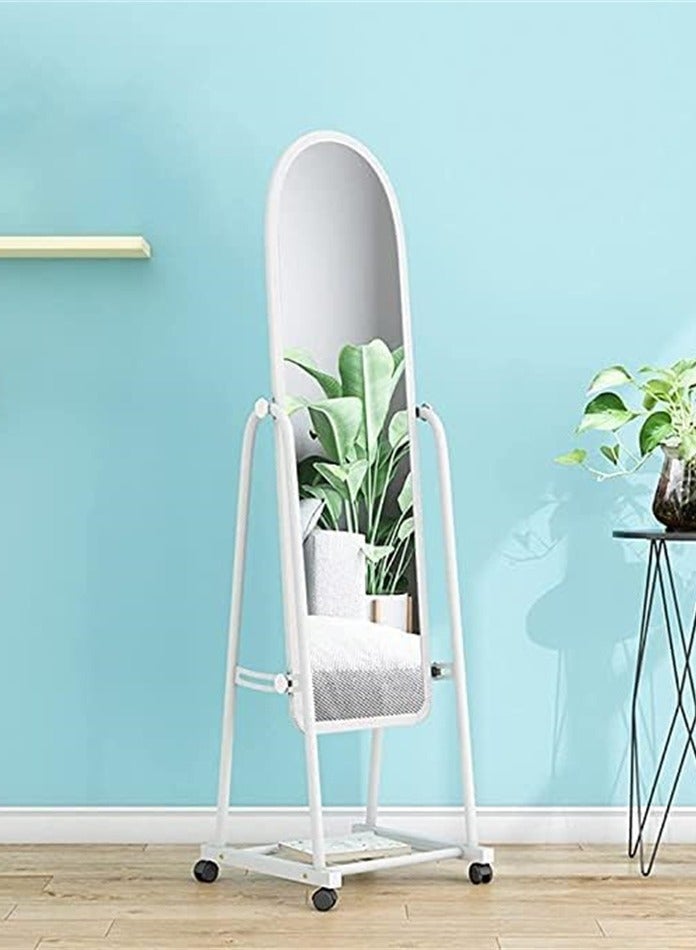 Standing Floor Mirror Full Body Mirror Home Decor Full Length Mirror Pink 160X40 Cm  - Image 4