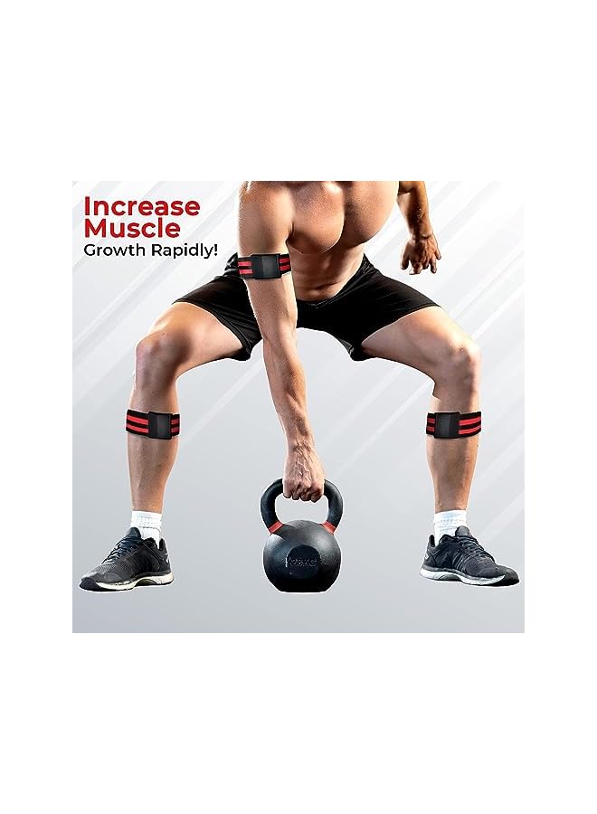 S-TOP REVHQ Blood Flow Restriction Bands for Legs, Arms, Glutes Occlusion Training bfr bands for Women help gain Muscle Building for Exercising your Thigh Butt & Squat Fitness, Pack 4 - Image 3