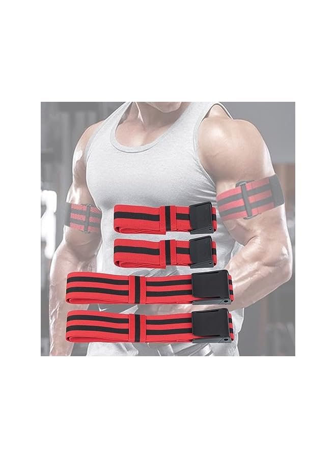 S-TOP REVHQ Blood Flow Restriction Bands for Legs, Arms, Glutes Occlusion Training bfr bands for Women help gain Muscle Building for Exercising your Thigh Butt & Squat Fitness, Pack 4 - Image 4
