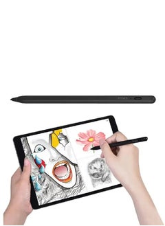 Pawa El Lapiz Series 2 in1 Universal Smart Pencil with Palm Rejection / Magnetic Absorption / Palm Rejection / Smooth Moving / Widely Compatible - Black  - Image 2