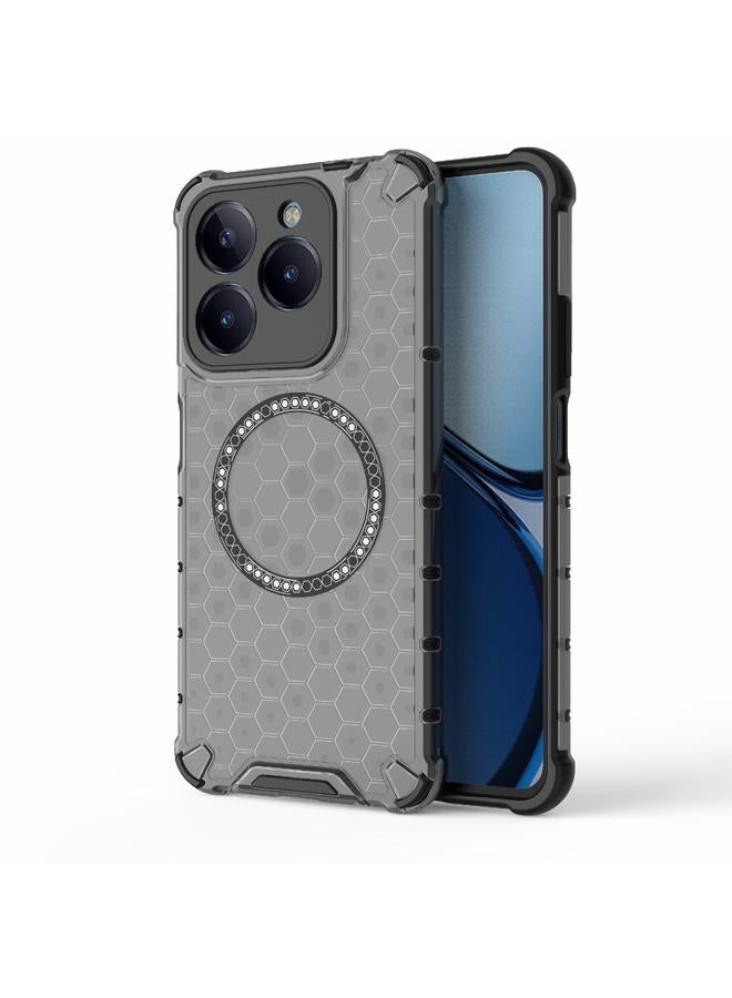 S-TOP Case For Realme C61 Global Honeycomb Magnetic Ring Shockproof Phone Case - Image 1
