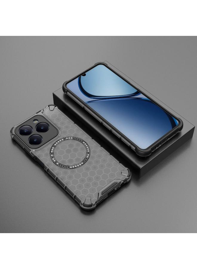 S-TOP Case For Realme C61 Global Honeycomb Magnetic Ring Shockproof Phone Case - Image 2