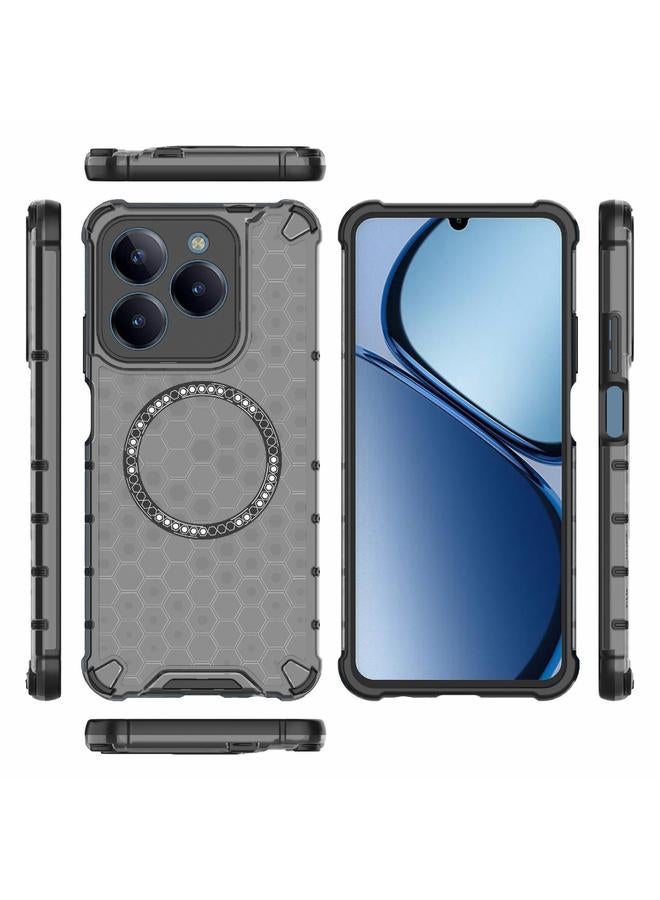 S-TOP Case For Realme C61 Global Honeycomb Magnetic Ring Shockproof Phone Case - Image 3
