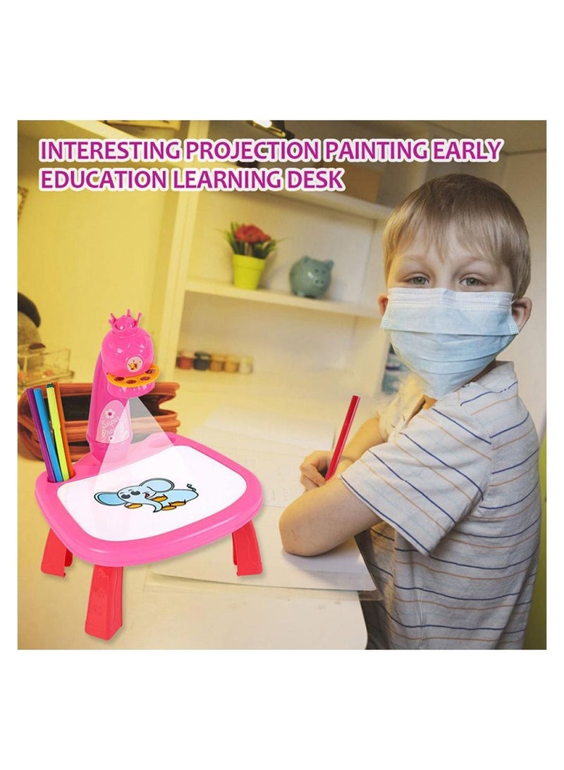 فول جوي بروجكتور مع طاولة الوان -زهري 23-2031384 - Image 3