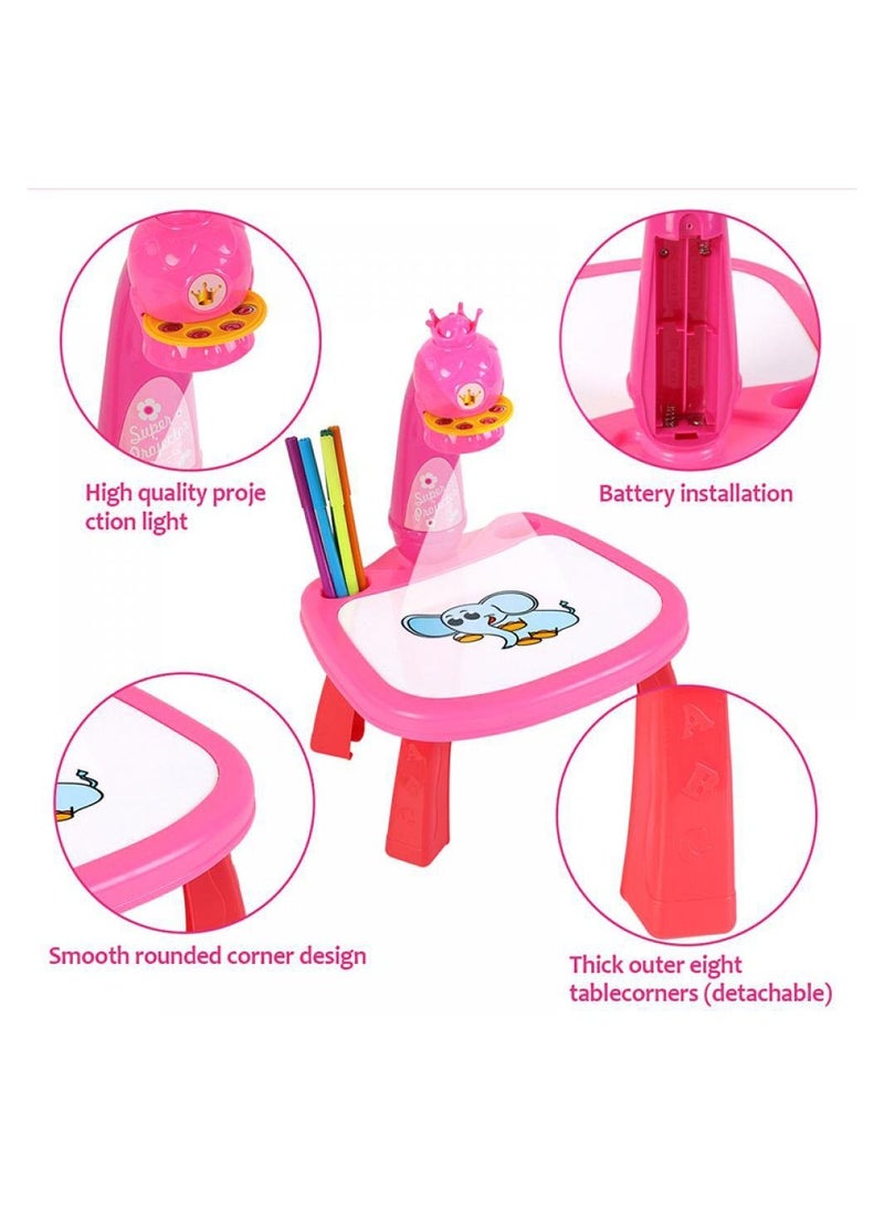 فول جوي بروجكتور مع طاولة الوان -زهري 23-2031384 - Image 5