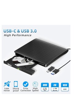 Generic External DVD Drive USB 3.0 Type-C CD Burner Portable CD +/-RW Drive DVD Player for ROM Rewriter Burner Compatible with Laptop Desktop PC Windows MacBook Linux Mac OS  - Image 5