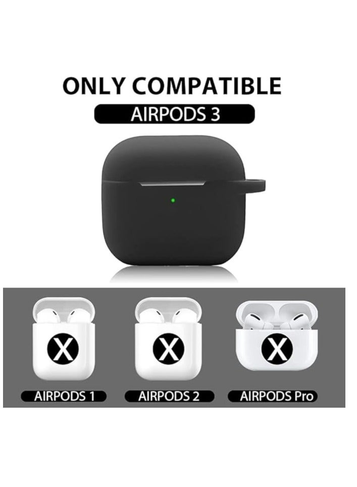 حافظة سيليكون لسماعه ايربود 3 - اسود - Image 5