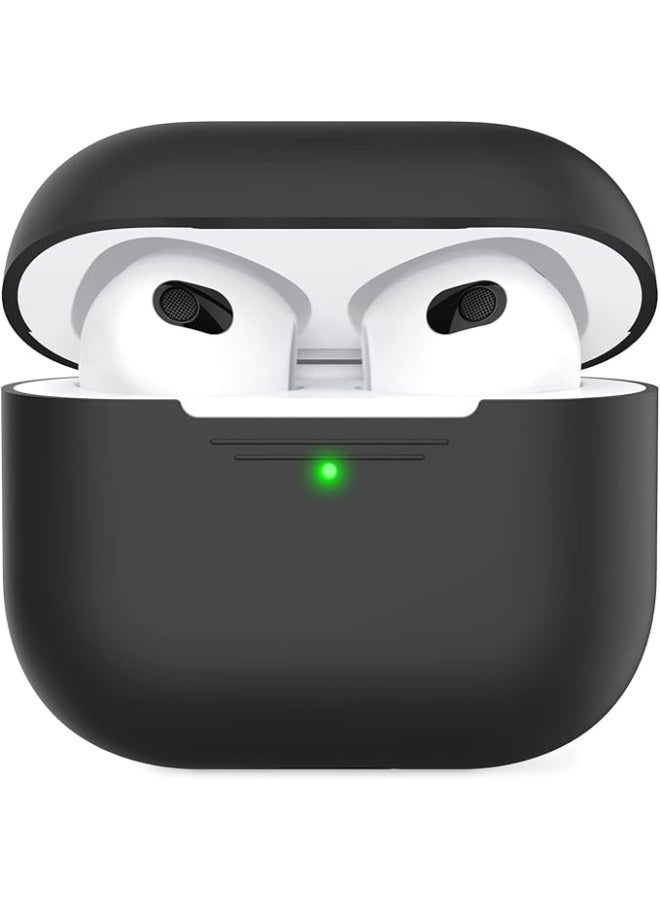 حافظة سيليكون لسماعه ايربود 3 - اسود - Image 2