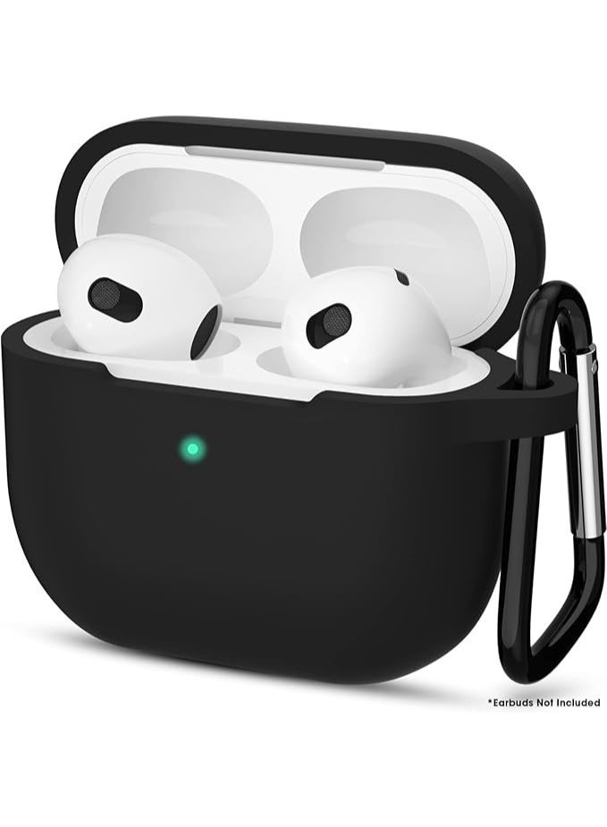 حافظة سيليكون لسماعه ايربود 3 - اسود - Image 2