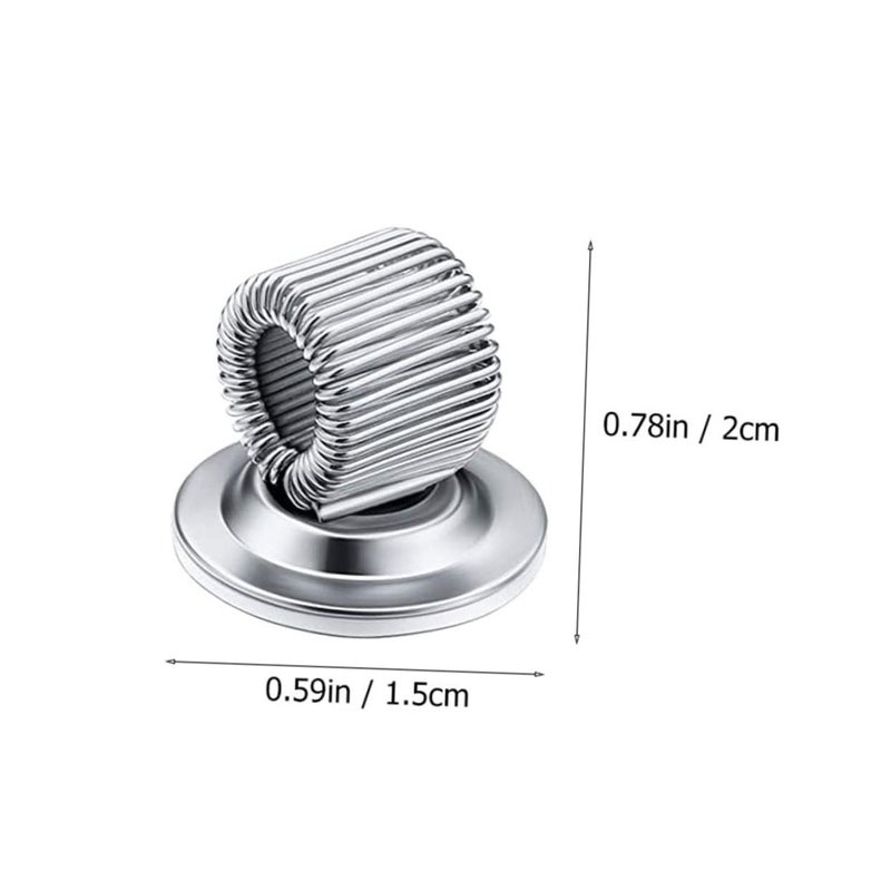5 Pack Self Adhesive Pen Clip Holder Sturdy Metal Springs Ring For Nurse Pencil Accessory - Image 3