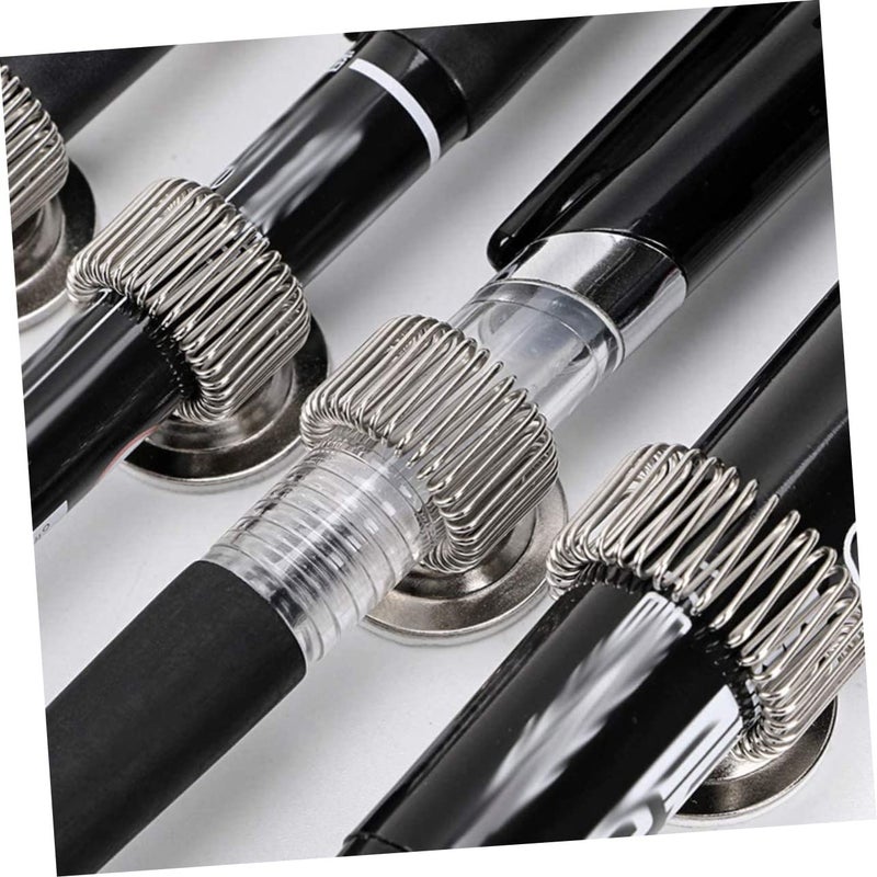 5 Pack Self Adhesive Pen Clip Holder Sturdy Metal Springs Ring For Nurse Pencil Accessory - Image 5