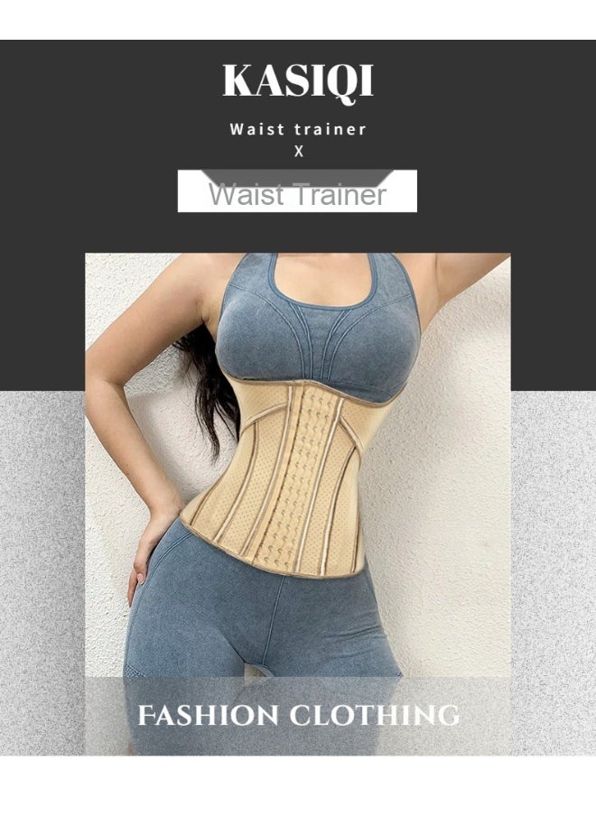 NIBEMINENT 3-Row Hook Latex Waist Trainer Shapewear  - Image 4