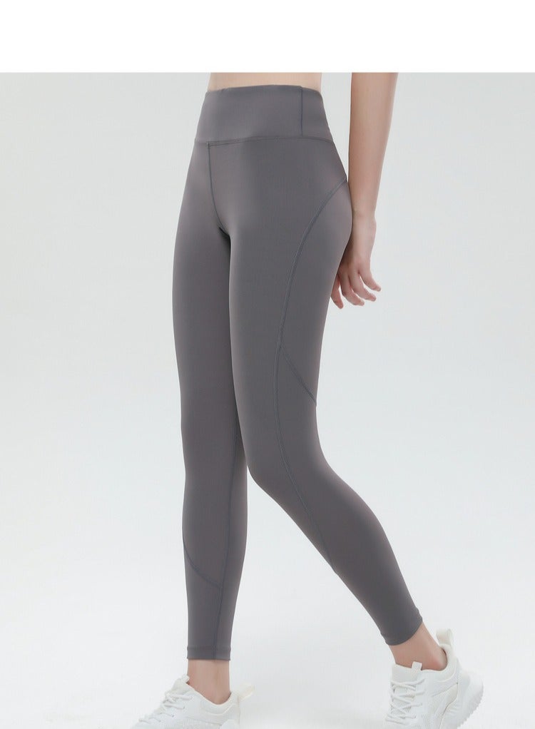 Solid Stretch Yogo Pants Grey - Image 1
