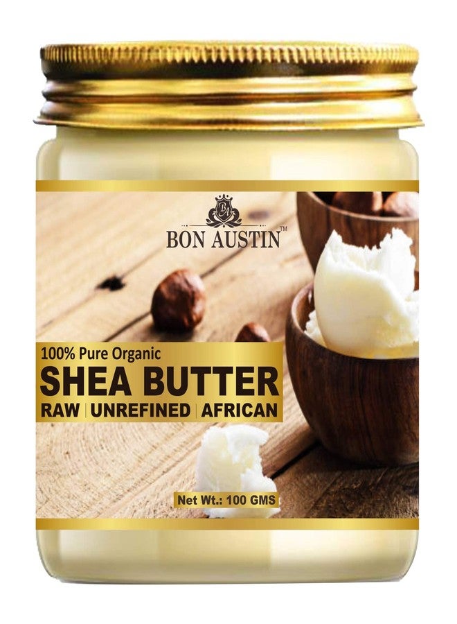 Bon Austin 100% Pure & Natural Shea Butter | Raw & Unrefined Body & Face Moisturizer | Deep Hydration for Dry Skin, Hair, Stretch Marks & Anti-Aging | Ideal for Hair Mask & Skin Care | 100g Pack (100 gram) - Image 1