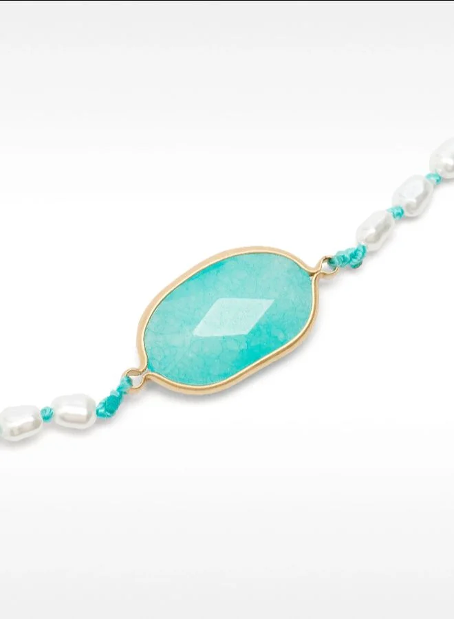 PARFOIS Bracelet With Stone And Pearls