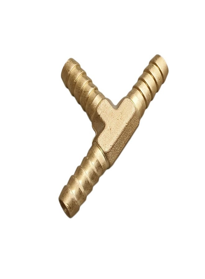 ES EKSAFAR ESEKSAFAR 3-way Brass barb connector Hose Barb Fitting T-Connector for Water/Fuel/Air/Pneumatic and etc (2-Years warranty) (8mm (5/16 inch) T-Way Barb jointer & clamp 4pc) - Image 2