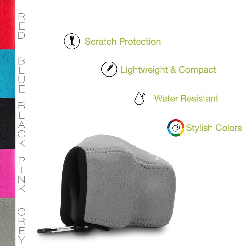 MegaGear Ultra Light Neoprene Camera Case Compatible with Canon EOS M50 II, EOS M50, M5 (15-45mm),Gray - Image 5