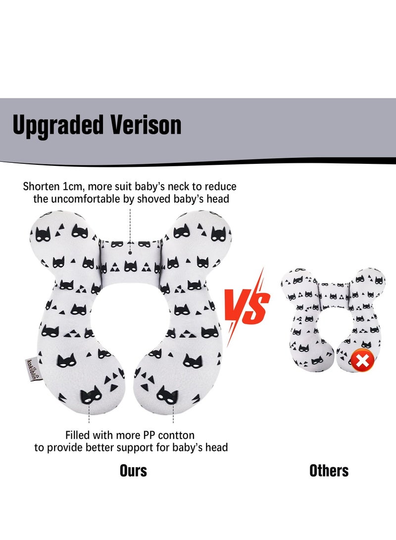 دايتويز وسادة سفر للأطفال ومقعد السيارة ووسادة ناعمة لدعم الرأس والرقبة ووسادة سفر للرقبة مناسبة للأطفال من سن 0 إلى 1 سنة - Image 5