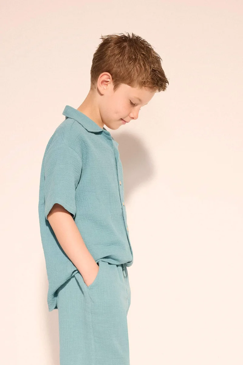 DeFacto Boy Oversize Fit Short Sleeve Shirt