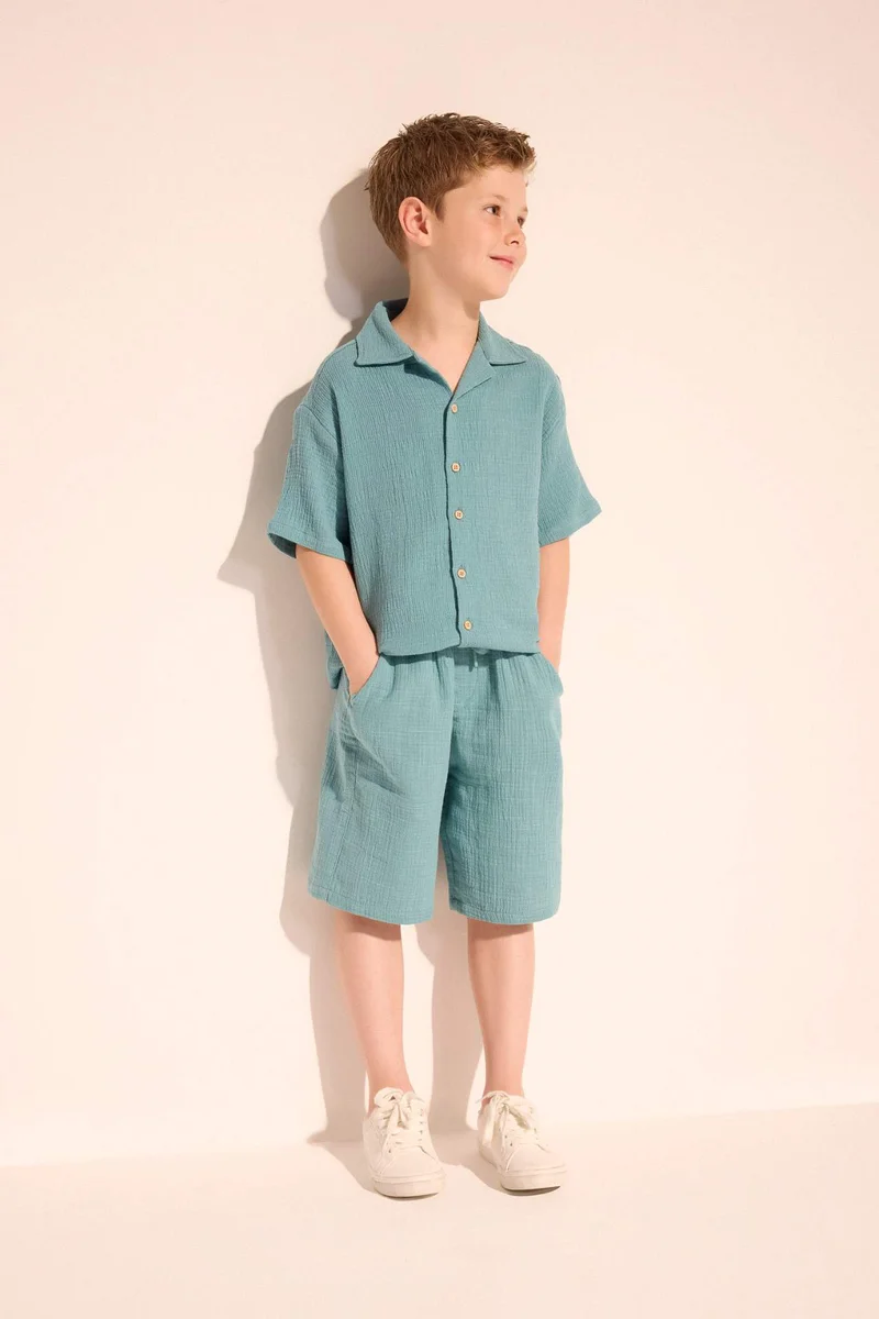 DeFacto Boy Oversize Fit Short Sleeve Shirt