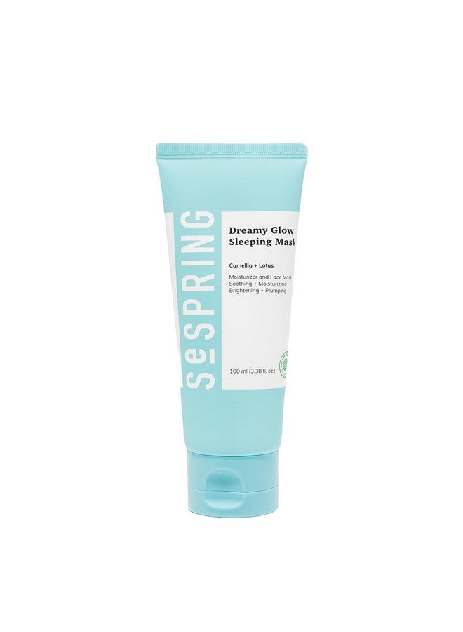 SeSpring Sepsring Dreamy Glow Sleeping Mask Korean Face Mask Formulated With Camellia Lotus And Hyaluronic Acid Korean Skincare Clean Beauty Vegan Cruelty Free Korean Beauty Products 3.38 Fl Oz - Image 1