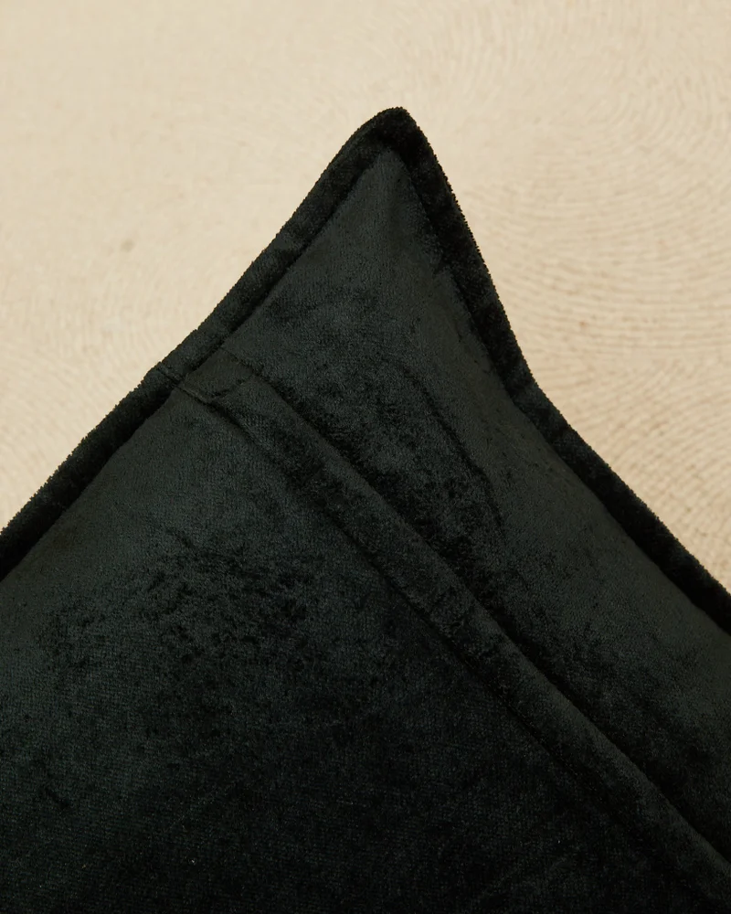 REDTAG Green Velvet Cushion