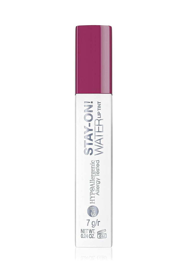 Bell Hypoallergenic Stay On Water Lip Tint 04 Fame Fuchsia Vegan 7g 