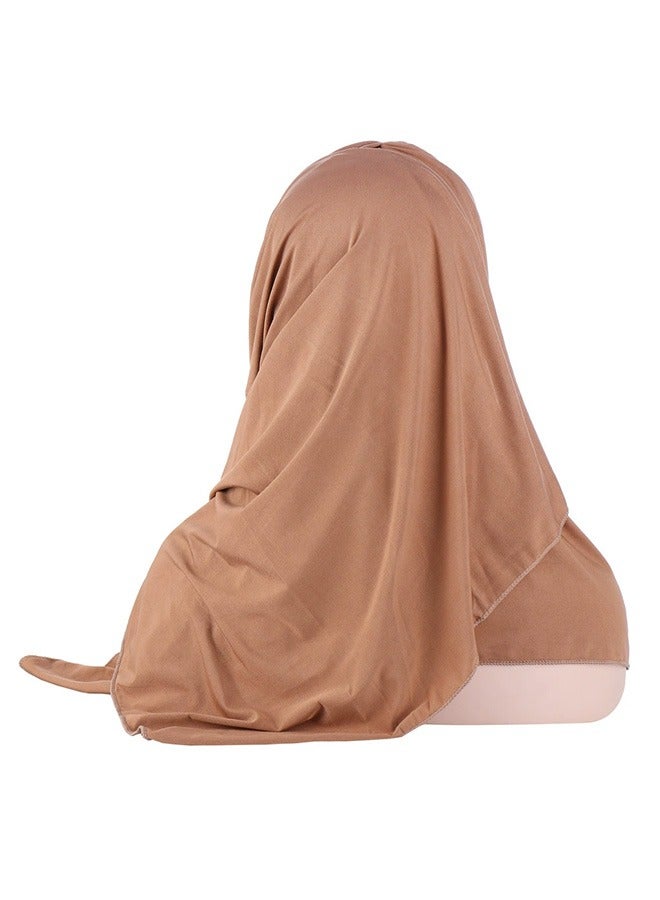 أخبار حجاب جاهز للارتداء للنساء، حجاب إسلامي فوري للنساء، وشاح إسلامي لامع بالترتر، حجاب ناعم أنيق، غطاء رأس طويل، أوشحة ملفوفة - Image 2