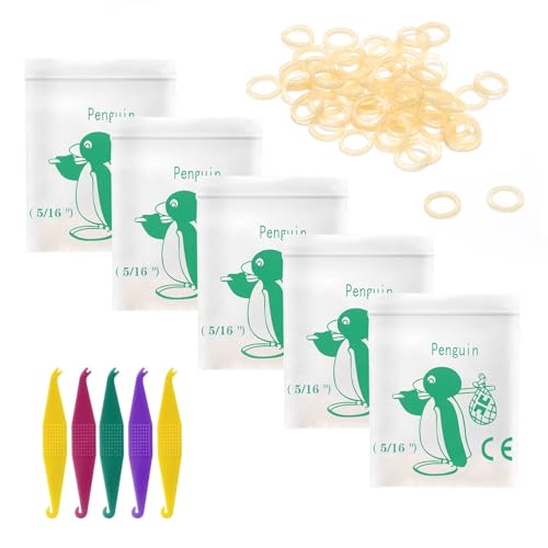 Annhua 5/16 Inch Orthodontic Elastic Rubber Bands, 500 Pack, 4.5 Ounce Small Rubberbands with Elastic Placer for Braces, Used for Crooked Teeth, Tooth Gaps, Hairbands, Braids and Dreadlocks - Image 1
