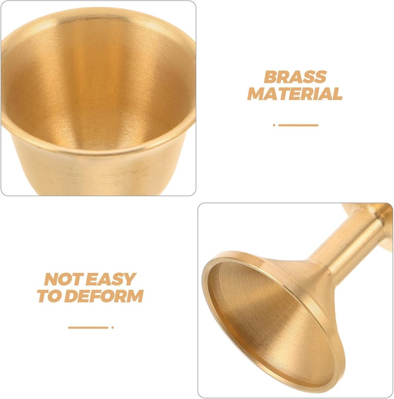 Flexible trendy construction PRETYZOOM 2pcs Brass Communion Cups Medium Retro Metal Goblets Stemmed Wine Chalices for Ceremony Wedding Toasting Celebrations Modern look Globally selected raw material Market diverse application fit Comfort grip Gulf approved global quality Diverse purchase plan Long term storage compatible Compact trendy practical build Gulf market trial optimized design Multi-demand compliant quality Trendy natural tone options Stable inert material Lightweight Extra part combo compatible Stable base Cross-material combo compatible Temp resistant Big & small space compatible Multiple sizes Storage burden minimized build Popular practical build Stain resistant Processed natural substance Condition adaptive build - Image 3