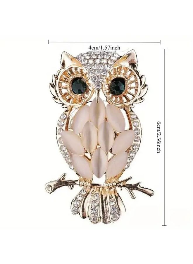 Owl Car Air Vent Clips 2PCS Crystal Antlers Durable Dashboard Decoration Easy Install - Image 3