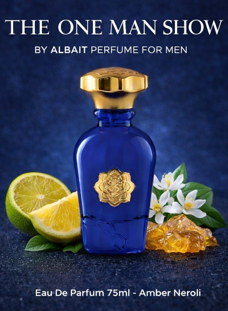 AlBait AlDimashqi Perfume THE ONE MAN SHOW - by ALBAIT Perfume For Men, Eau De Parfum 75ml - Amber Neroli, Inspired of-THE ONE - Image 1